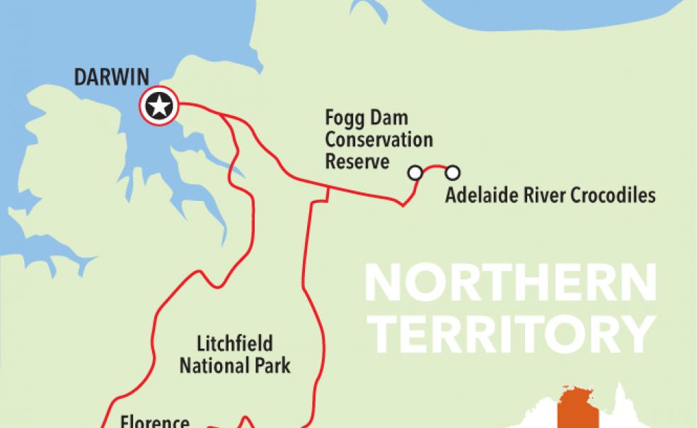 Litchfield National Park from Darwin and Croc Cruise, Darwin